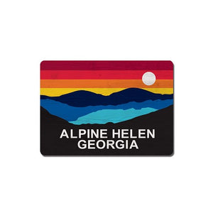 Wooden Magnet- Alpine Helen Horizon